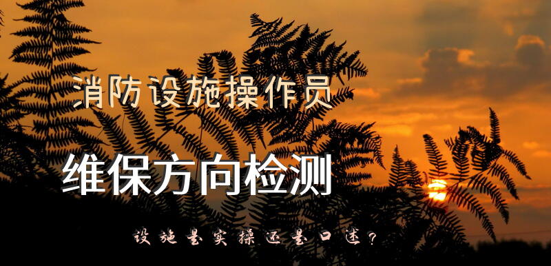 消防设施操作员维保方向检测设施是实操还是口述？