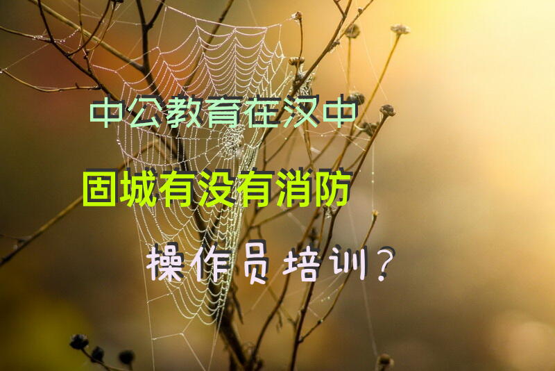 中公教育在汉中固城有没有消防操作员培训？